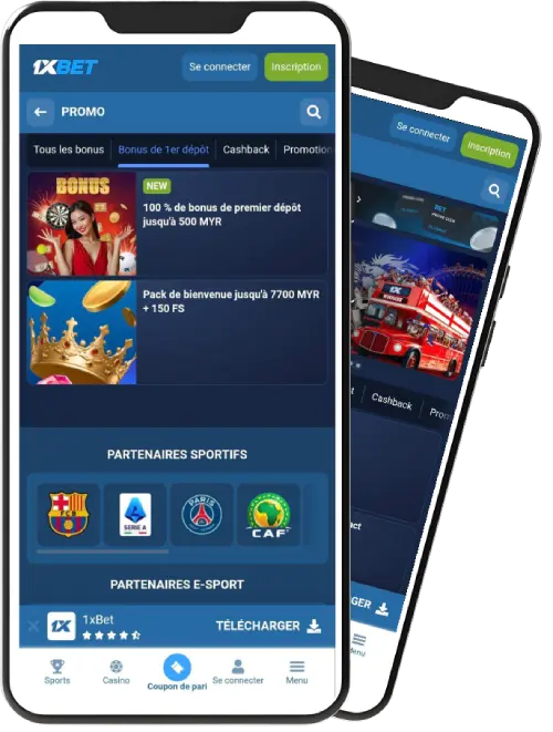 Utiliser un code après connexion 1xBet